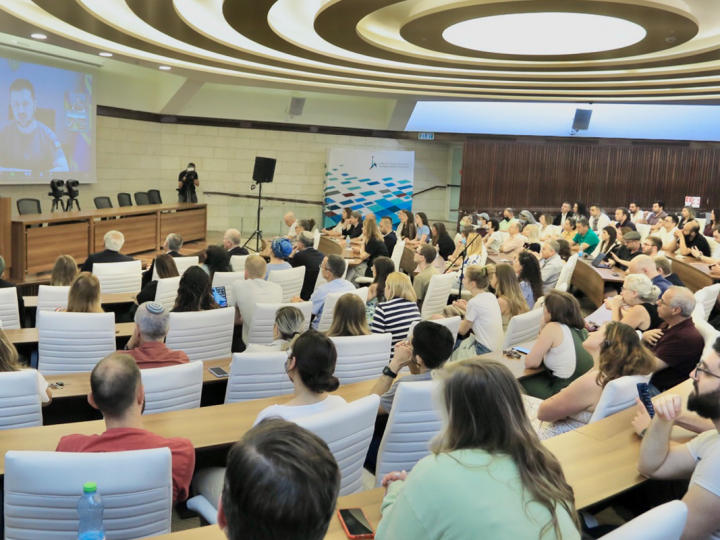 Ukraine President Volodymyr Zelenskyy Addresses Hebrew University Community